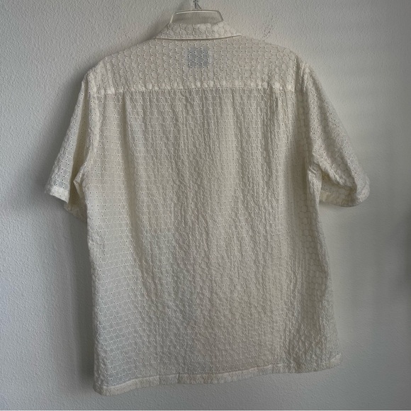 Portuguese Flannel Mesh Folclore Short Sleeve Button Down Shirt - Picture 6 of 7